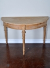 Античный французский полукруглый столик / Pine Demilune Table