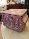 Античная итальянская резная коробка / Antique Italian Hand Carved Wooden Eucharist Box