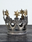 Античная французская цинковая корона / Antique French Zinc Crown