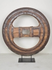 Античный испанский элемент, дерево и железо / Antique Spanish Wood & Iron Wagon Wheel