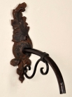 Античная железная розетка с латунным краном для фонтана / Antique Iron Escutcheon with Copper Spout