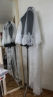 Свадебная фата 2х ярусная с кружевом "Шантильи" (240см) #916 / Wedding veil 2 tier with lace "Chanti