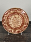 Античная испанская тарелка / Antique Spanish Red Glazed Plate