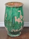 Античная французская керамика / Antique French Ceramic Anduze Jar with Green Glaze