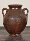 Античный французский керамический горшок / Antique French Ceramic Pot with 2 Handles