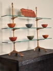 Бронзовая этажерка / Bronze Bar-Top Étagère