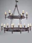Двухуровневая железная люстра / Double Tier Oval Iron Chandelier