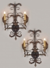 Античные французские бра, железо и цинк / Antique French Iron & ZInc Sconces