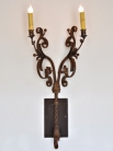 Пара античных французских бра / Pair of Antique French Hand Forged Iron Sconces