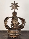 Античная французская цинковая корона / Antique French Zinc Crown