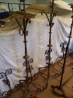 Античные испанские железные подсвечники / Antique Spanish Iron Candle Holders