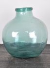 Античный французский стеклянный бутыль с широким горлом / Wide Mouth Blue Glass Jar