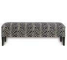 NAIROBI MIDNIGHT FRANKFORT BENCH / Банкетка в ткани "ЗЕБРА"