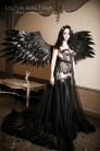 Вечернее платье "Черный ангел" от LILIYA BALTINA #1015 / Evening dress "Black Angel" by LILIYA BALTI