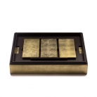 Большая коробка Matchbox серебро и золото / Grand Matbox Silver Leaf Gold