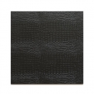 Сервировочная салфетка из искусственной кожи питон в черном цвете / Placemat Python Black