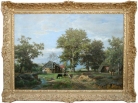 Картина "Жизнь на ферме", Бельгия, 1814-1871г.г.